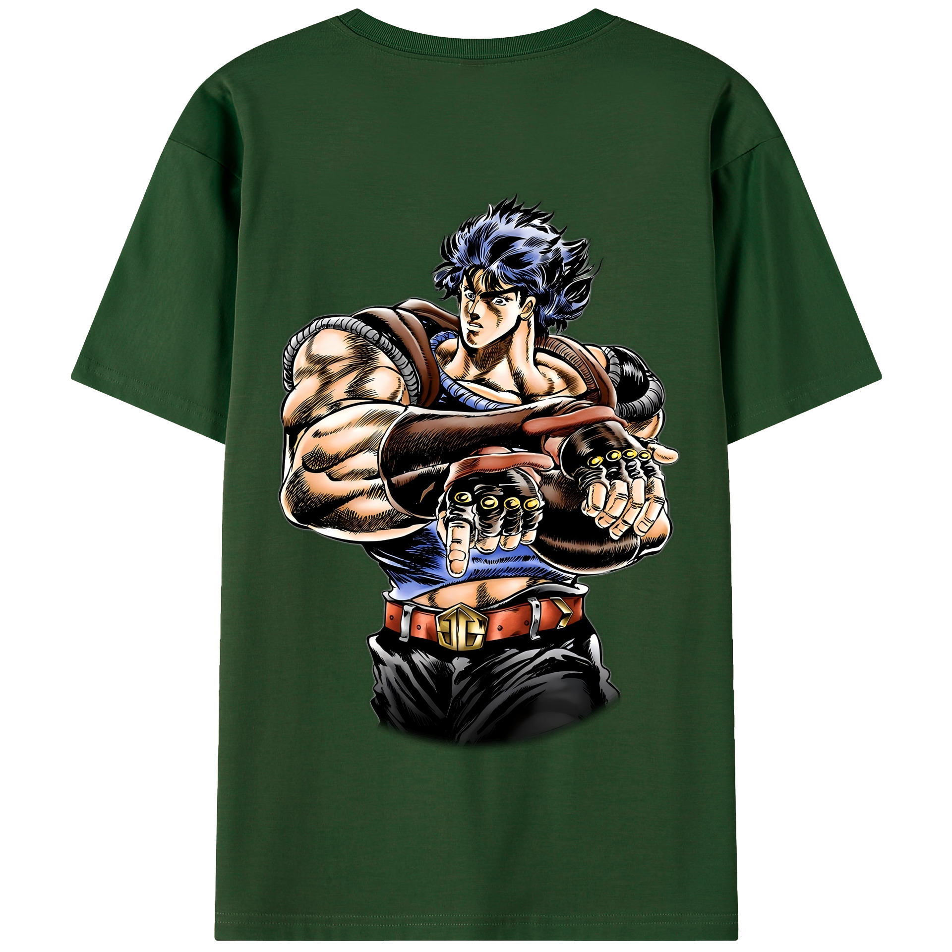 （画像用） ジョジョの奇妙な冒険 /ジョナサン?ジョースター JoJo's Bizarre Adventure Jonathan Joestar 綿100％半袖Tシャツ（背面プリント）